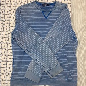 Blue striped Topman crewneck sweatshirt